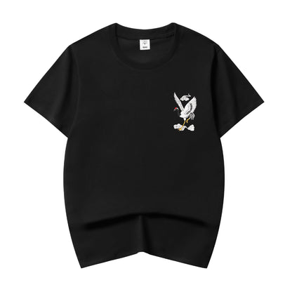 YeT028 Crane and Waves Tee