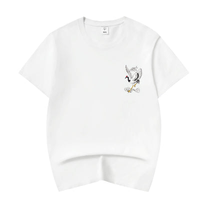 YeT028 Crane and Waves Tee