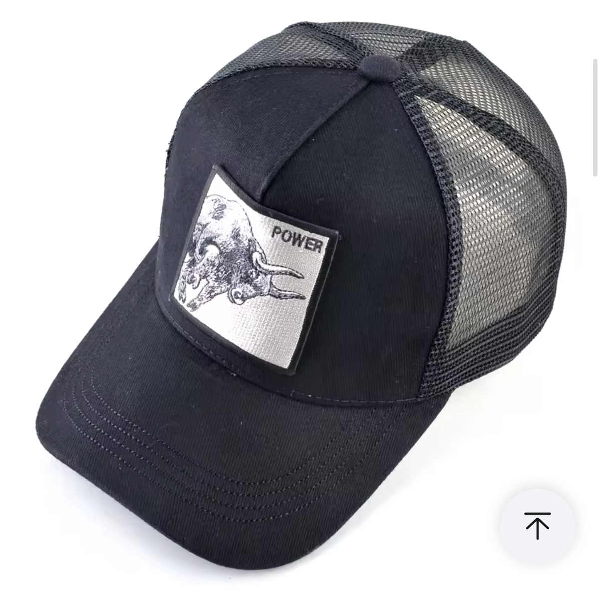 Women's Trucker Hat – Embroidered Bull Patch Snapback