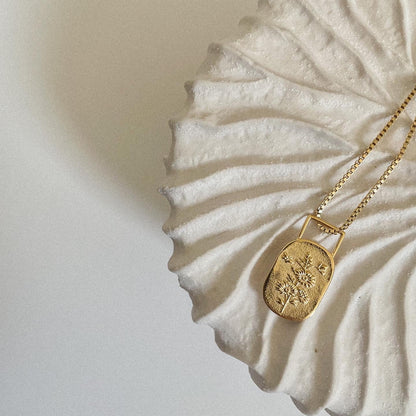 Bloom Affirmation Necklace- Gold