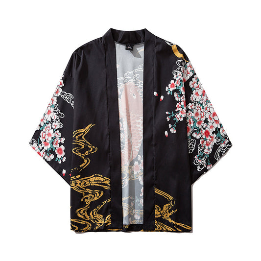 YC6007 Fish in Spring Kimono