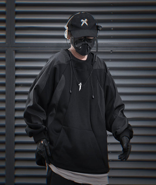 HiH55 Patchwork I-Tech Crewneck