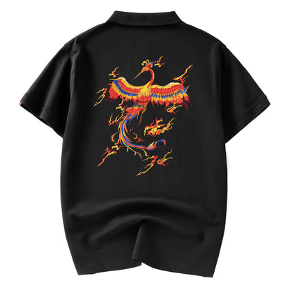 Flying Phoenix Embroidery Polo